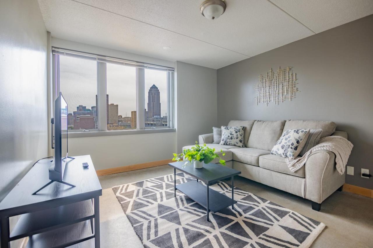 Modern 2 Bedroom Downtown Apt By Wells Fargo Arena 디모인 외부 사진